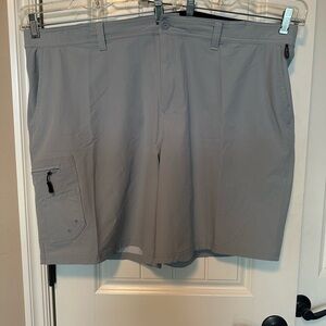 Realtree Gray Fishing Cargo Shorts Lightweight Casual